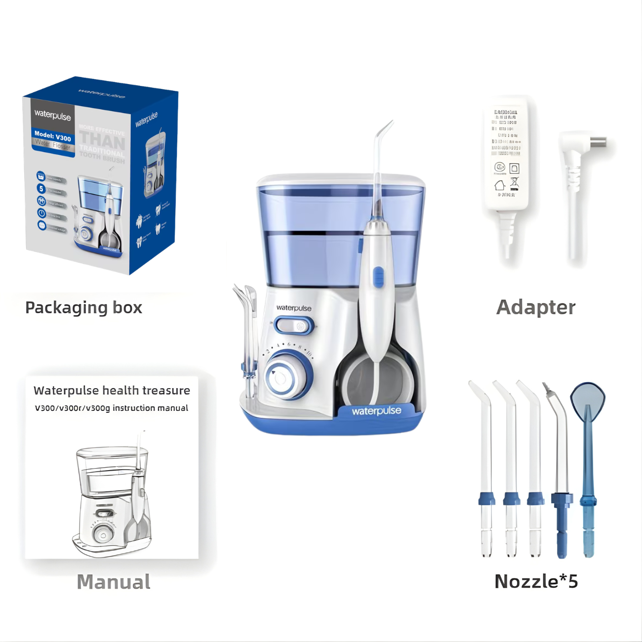 Smile Kit™ WaterPulse Flosser